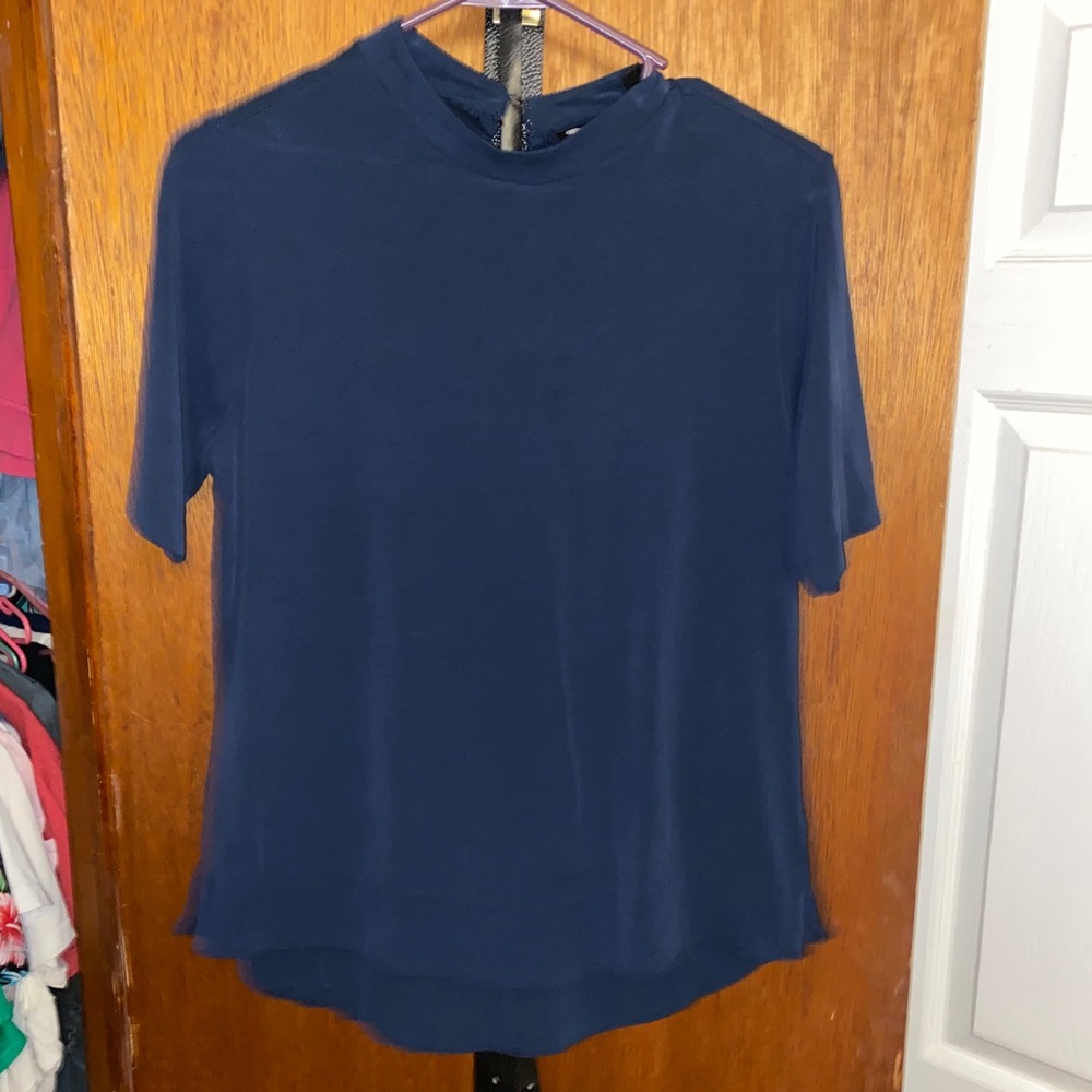navy top